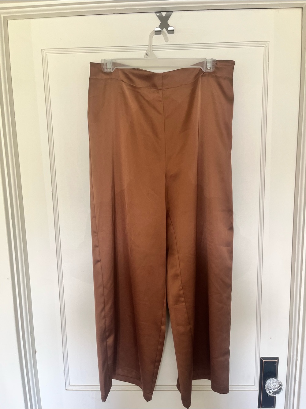 Rachel Zoe Wide-Leg High Waist Pants in Chestnut Brown